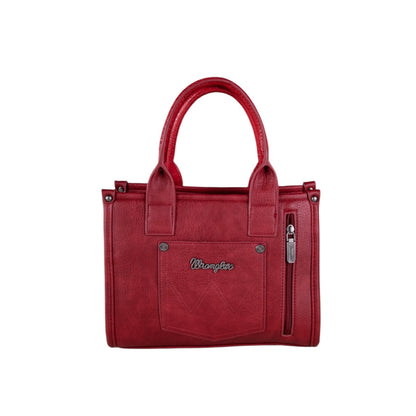 Wrangler Croc Print Concealed Carry Tote/Crossbody - Burgundy