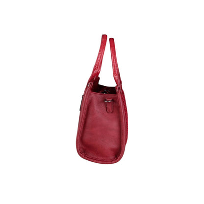 Wrangler Croc Print Concealed Carry Tote/Crossbody - Burgundy