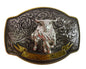 Oversize Running Bull Buckle