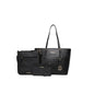 Montana West 3PCs Set Tote, Crossbody, Wallet Black