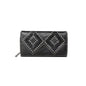 Trinity Ranch Leather Stitch Collection Wallet Black
