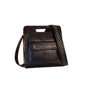 Trinity Ranch Floral Tooled Concealed Carry Crossbody Bag Black