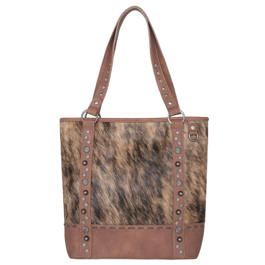 Trinity Ranch Hair-On Cowhide Collection Concealed Carry Tote Brown bk/bn hair