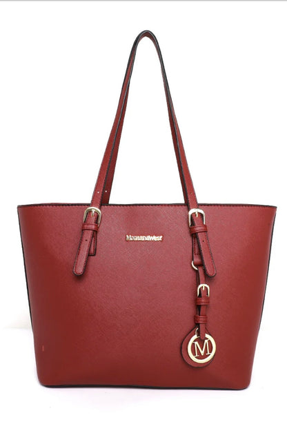 Montana West Concealed Carry Twin Set Basic Tote Red
