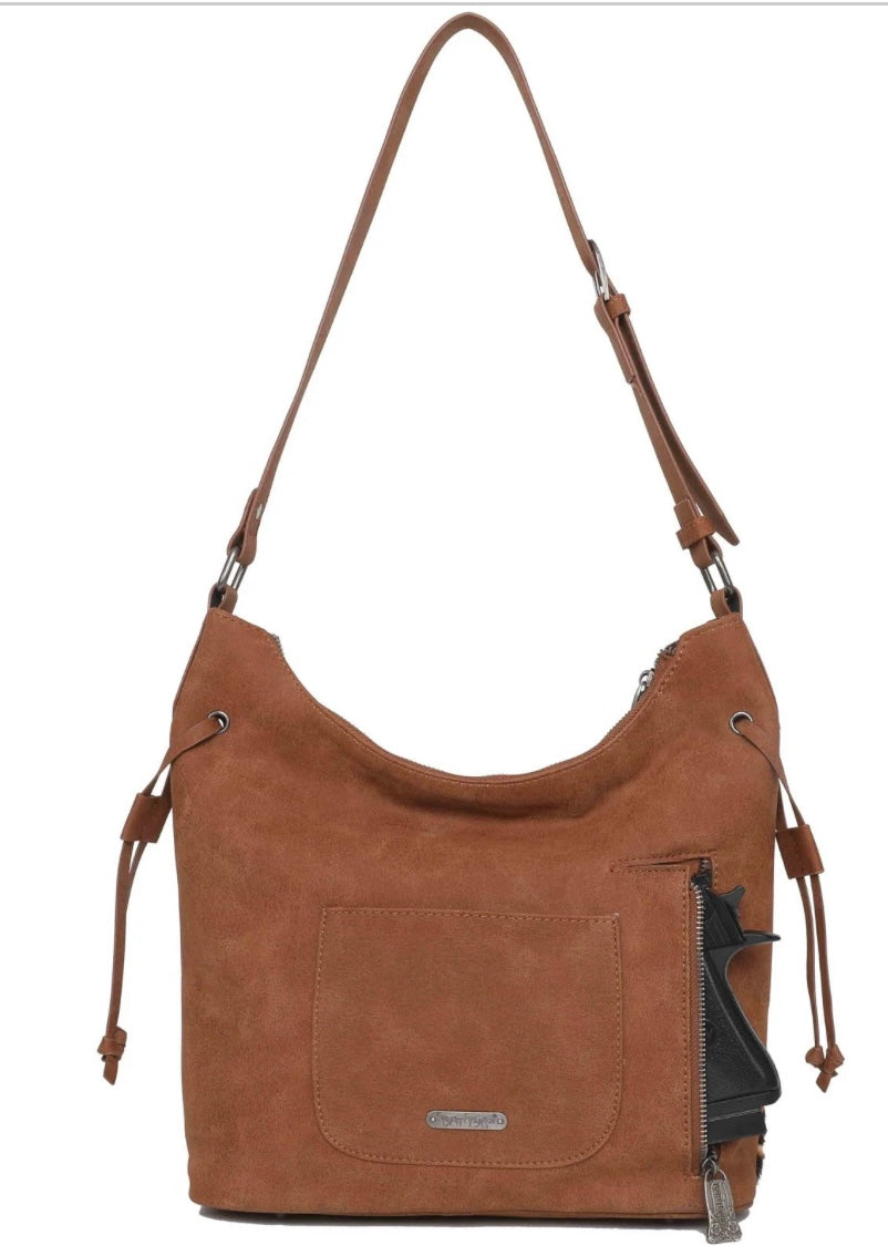 Trinity Ranch Hair-On Cowhide Collection Crossbody Bag Brown