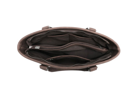 Trinity Ranch Hair-On Cowhide Collection Concealed Carry Tote Brown