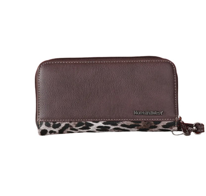 Montana West Leopard Print Collection Wallet Coffee