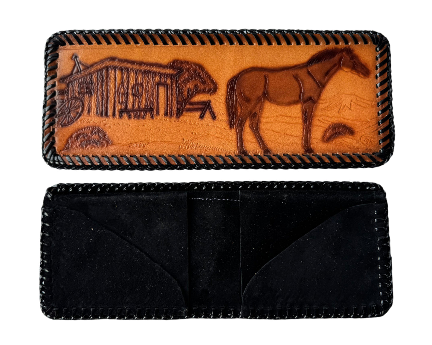 Wood Shed & Horse Bifold Wallet