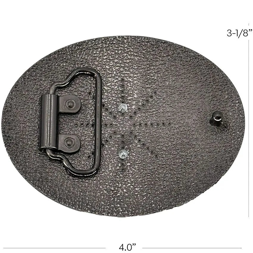 Black & Gold Bull Belt Buckle