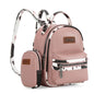 Wrangler Cow Print Trimmed Mini Backpack With Coin Pouch - Pink