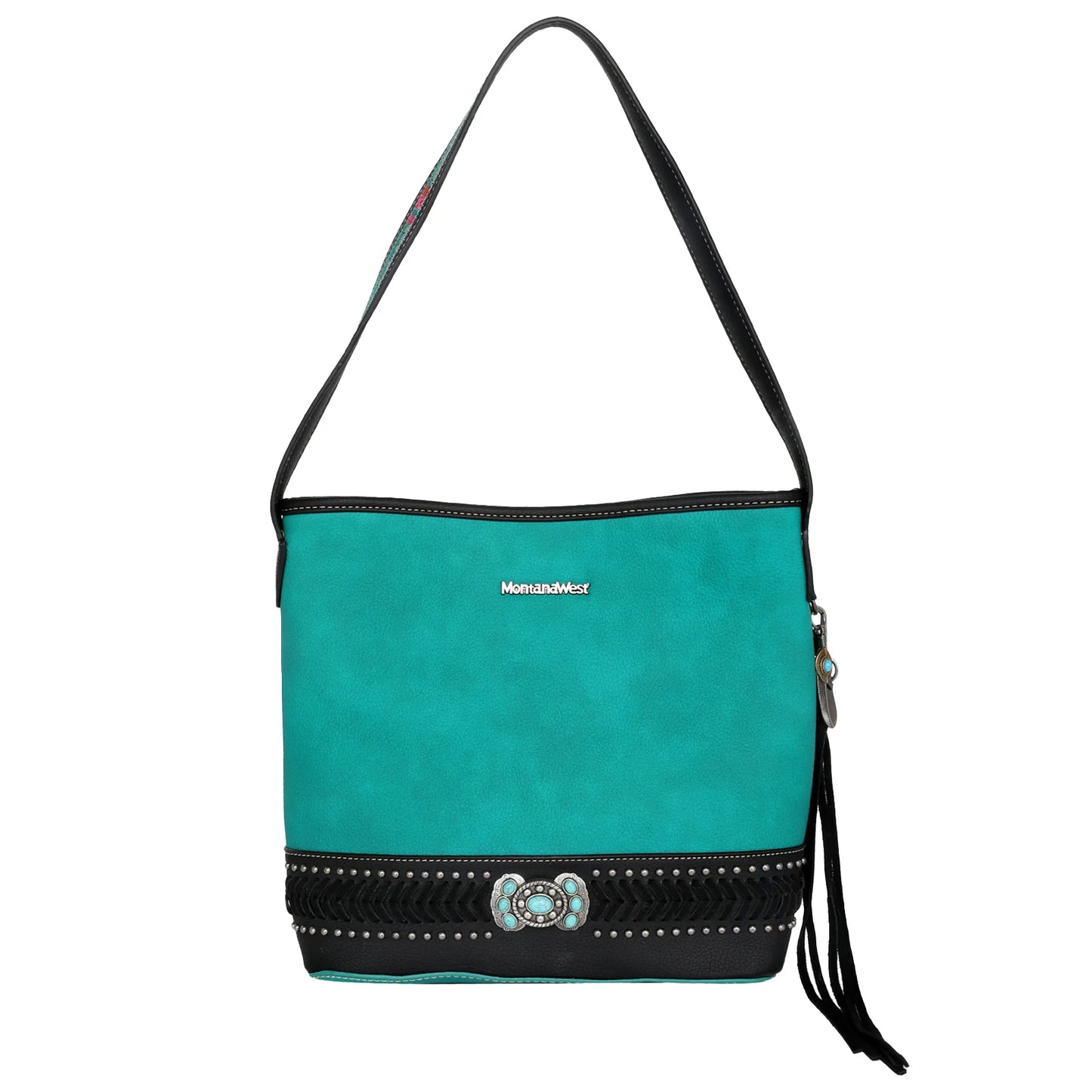 Montana West Concho Collection Concealed Carry Hobo - Black