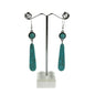 Natural Stone Teardrop Earrings - Blue