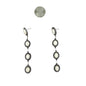 Four Tiers Natural Stone Dangle Earring - White