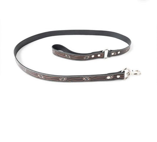 Luna Beam Dog Leash In Dark Brown