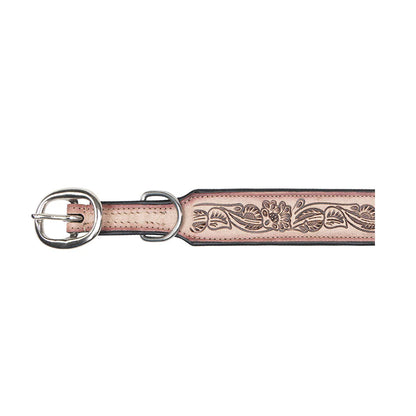 Cow Dog Trail Hand-tooled Dog Collar