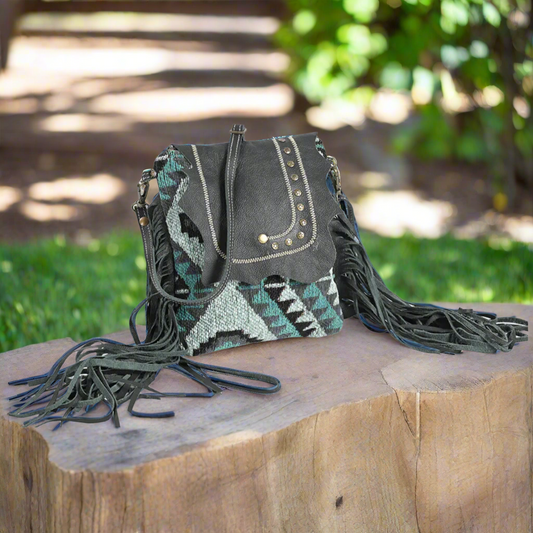Ohlay Crossbody Upcycled Canvas Blue