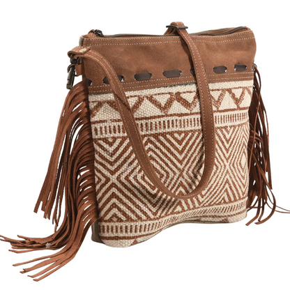 Ohlay Crossbody Upcycled Canvas Brown/Cream