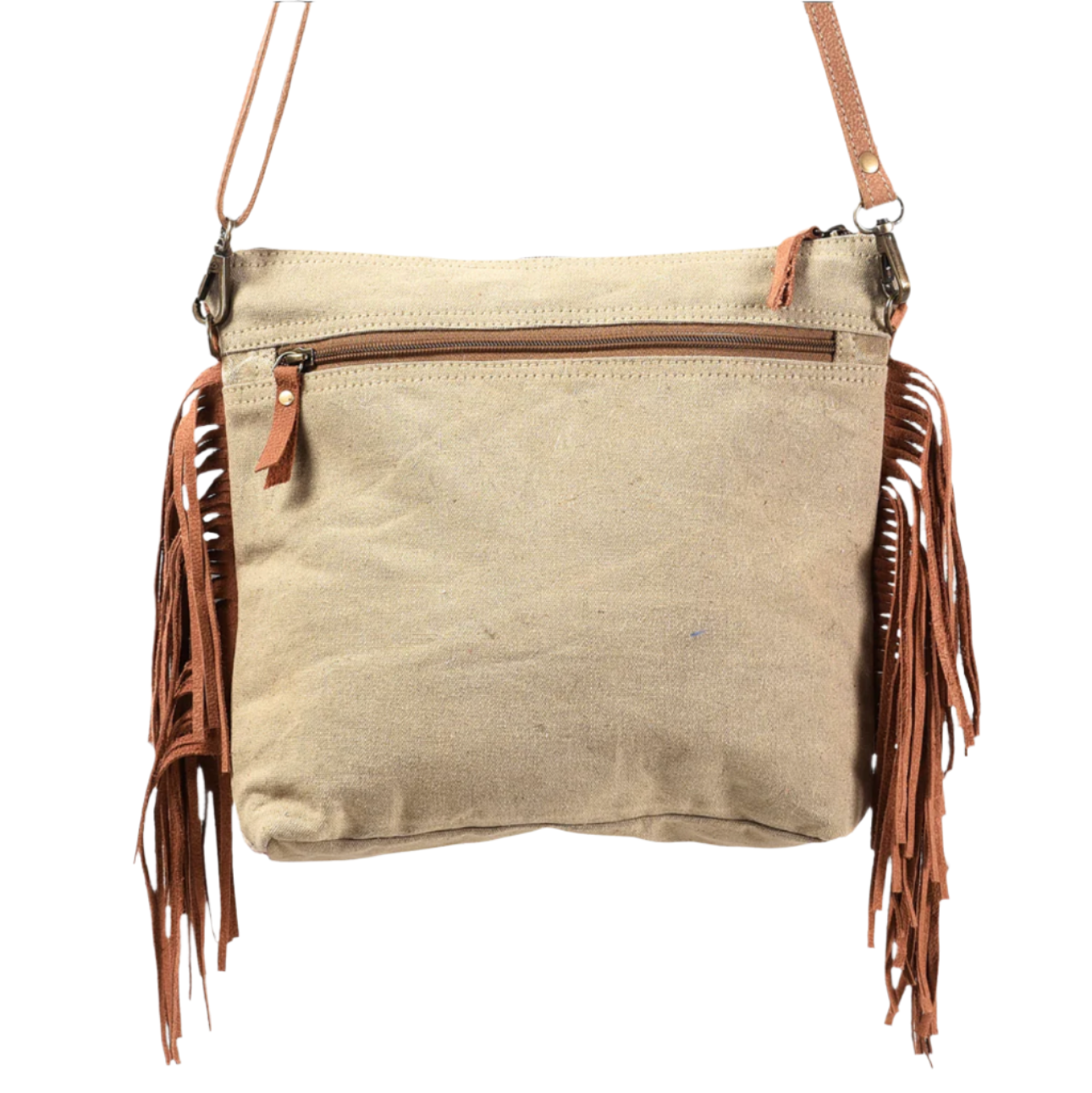 Ohlay Crossbody Upcycled Canvas Brown/Cream