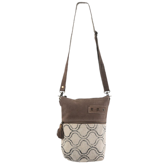 Ohlay Geo Crossbody Leather & Canvas