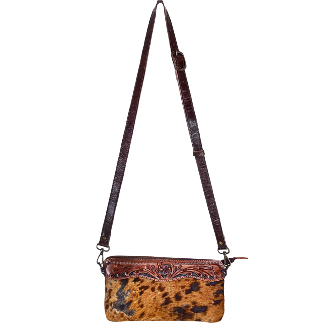 American Darling Cheetah Print Leather Crossbody
