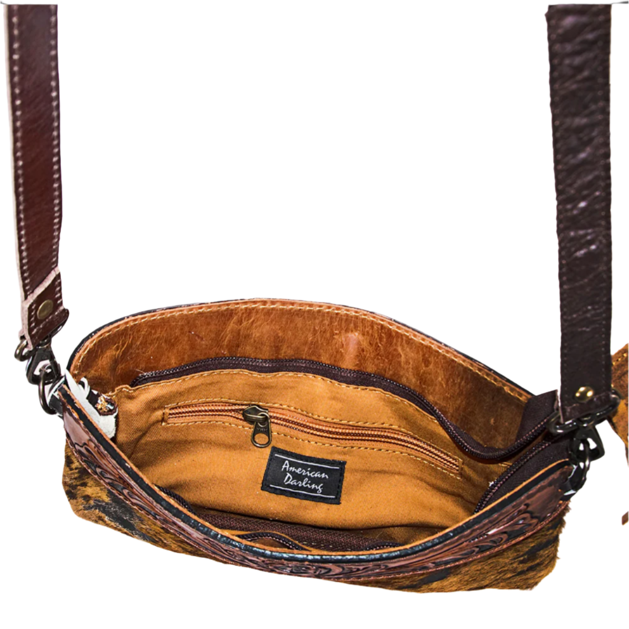 American Darling Cheetah Print Leather Crossbody