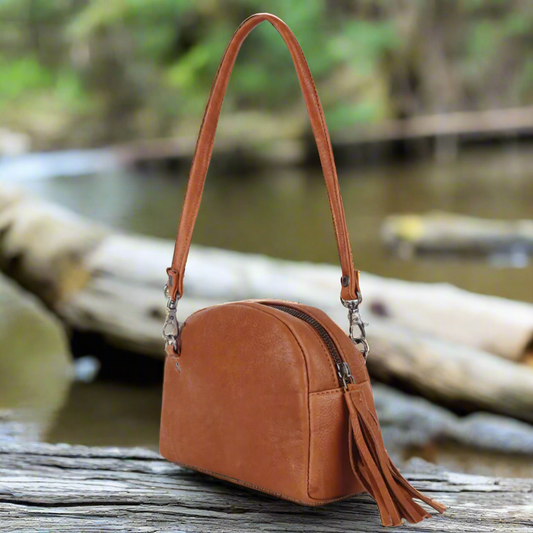 American Darling Crossbody Genuine Leather Moon