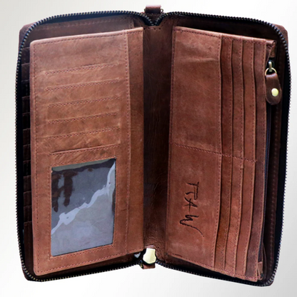 American Darling Organizer Genuine Leather -Willow