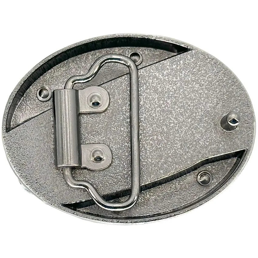 Silver Rooster Knife Buckle