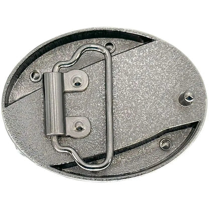 Silver Rooster Knife Buckle