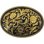 Gold Floral Design Buckle