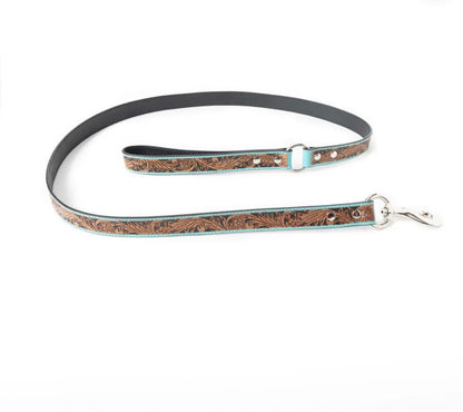 Luna Beam Dog Leash In Turquoise