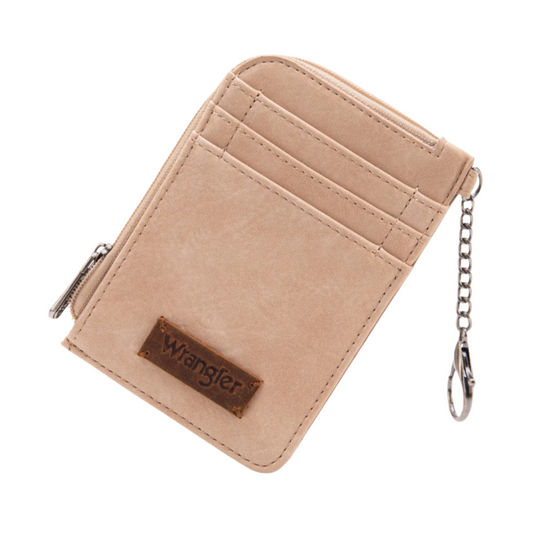Wrangler Solid Mini Zip Card Case