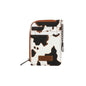 Wrangler Cow Print Mini Zip Card Case
