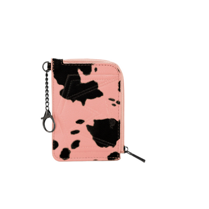 Wrangler Cow Print Mini Zip Card Case