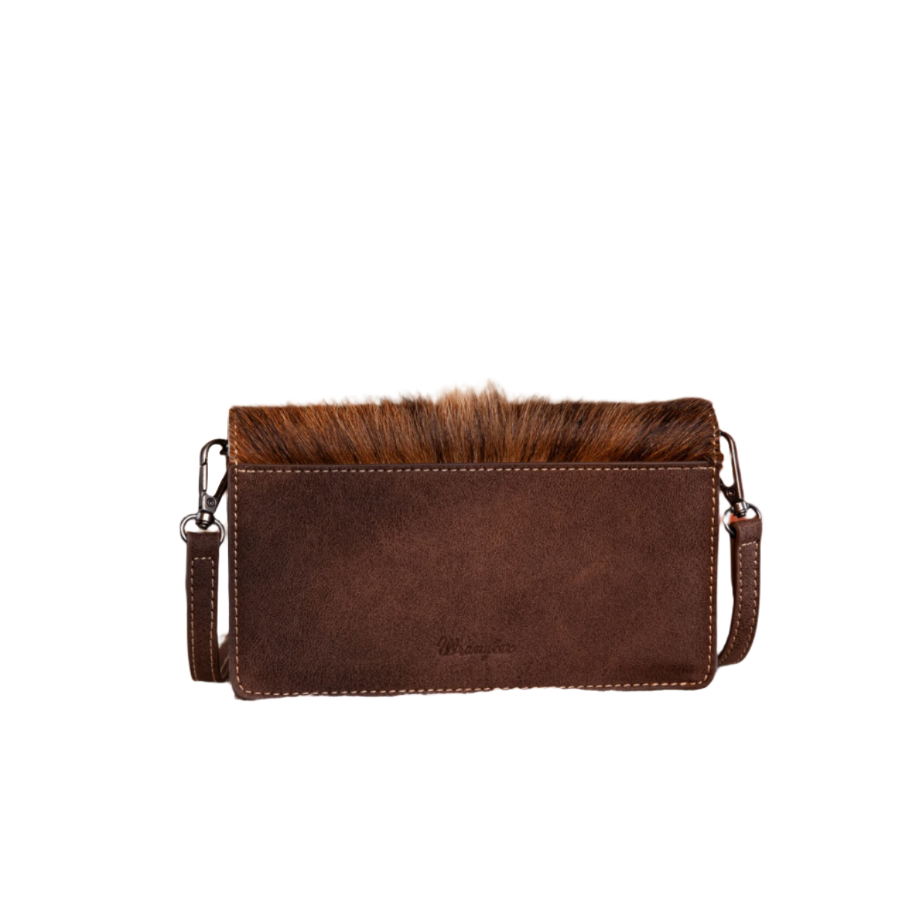 Wrangler Genuine Hair-On Cowhide Wallet/Crossbody