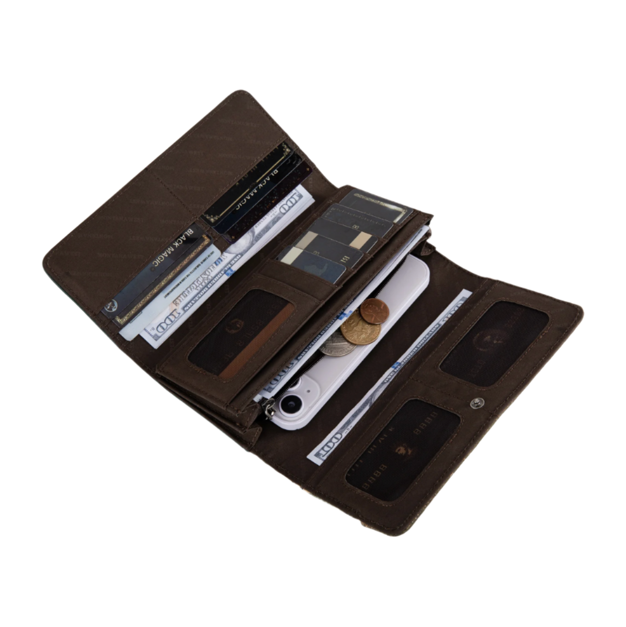 Montana West Tooled Aztec Collection Wallet