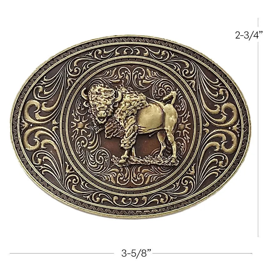 Bison Western Belt Buckle