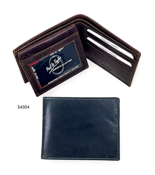 Men's Wallet Bifold Flip Up