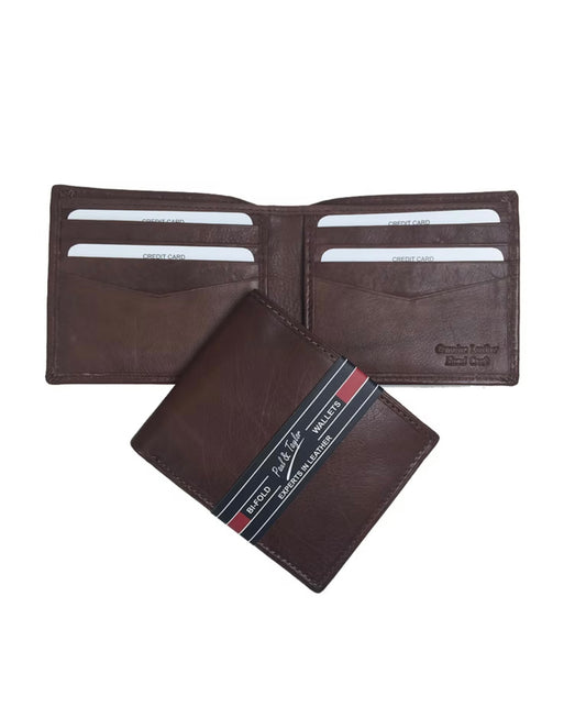 Men's P&T RFID Leather Bifold Wallet