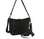 Montana West Genuine Leather Collection Concealed Carry Hobo/Crossbody Black