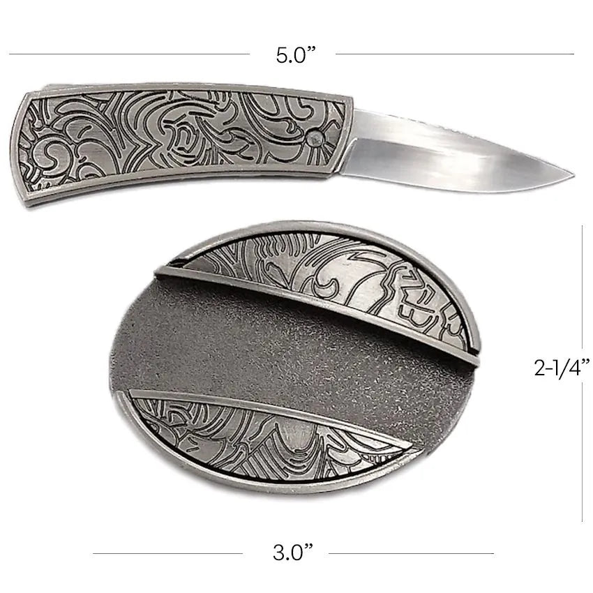 Floral Knife Buckle