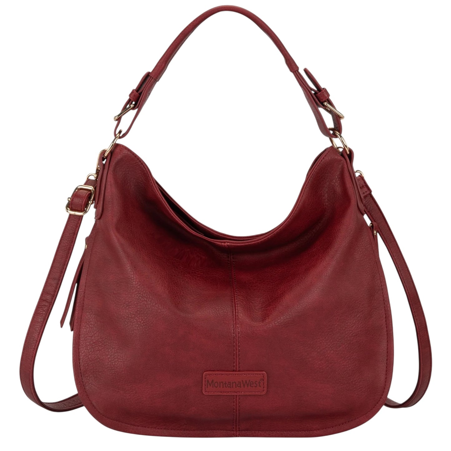 Montana West Hobo/Crossbody Bag - Red