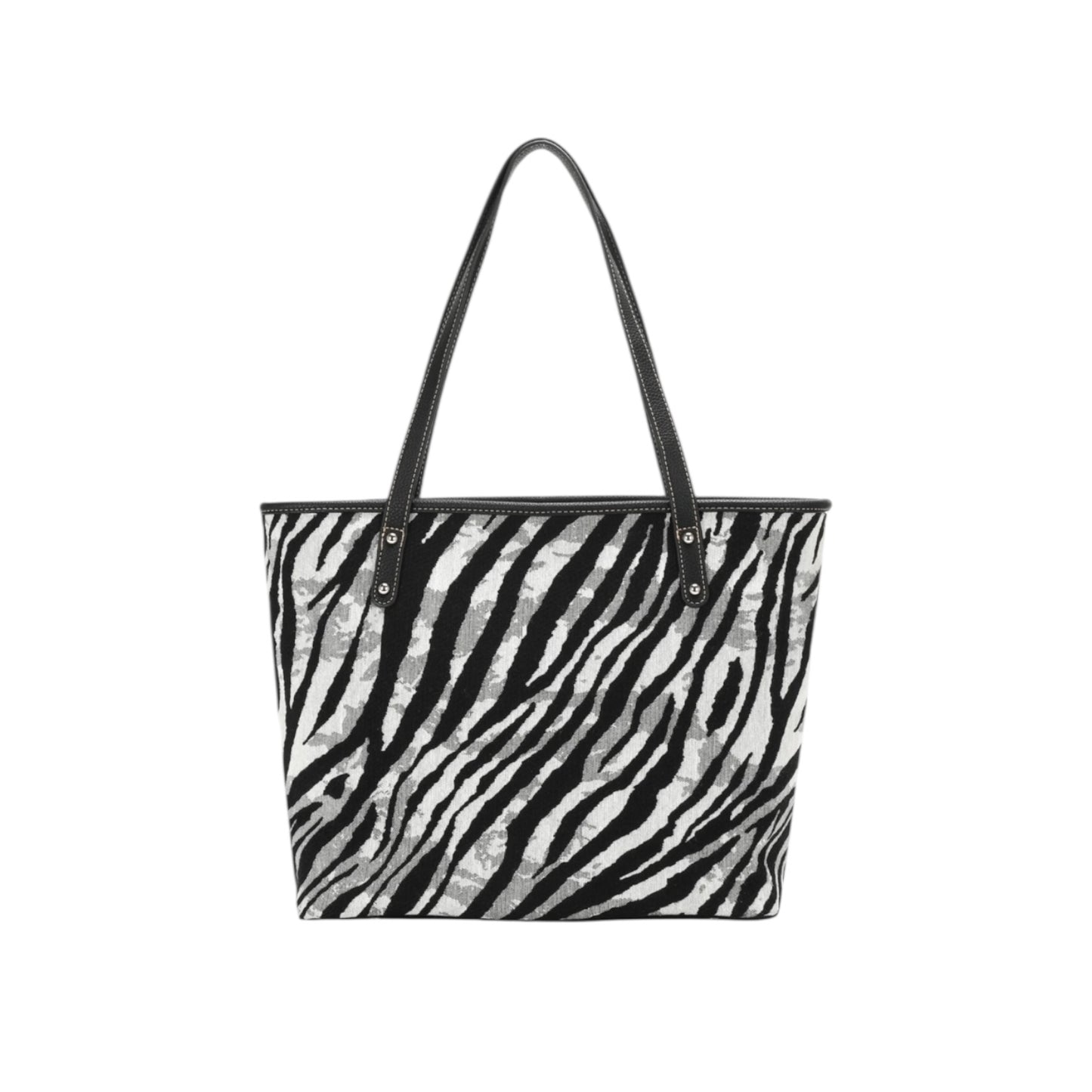 Montana West Zebra Print Canvas Tote Bag - Zebra