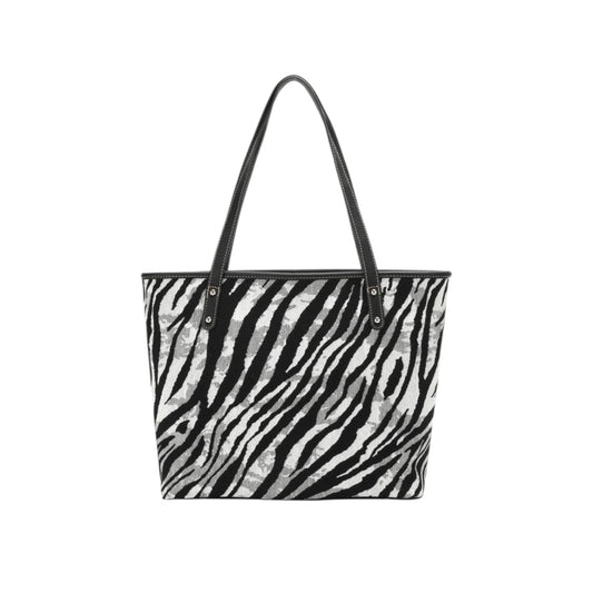 Montana West Zebra Print Canvas Tote Bag - Zebra