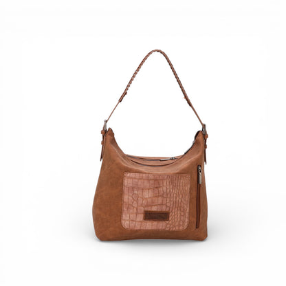 Montana West Croc Print Concealed Carry Hobo
