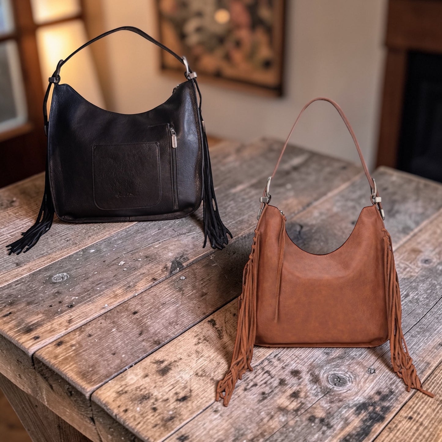 Montana West Floral Tooled Concealed Carry Hobo