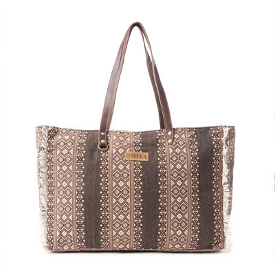 Tribal Spirit Adventure Weekender Bag In Brown