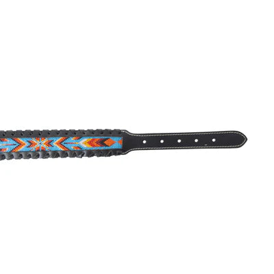 Running Wind Hand-Tooled Leather Dog Collar