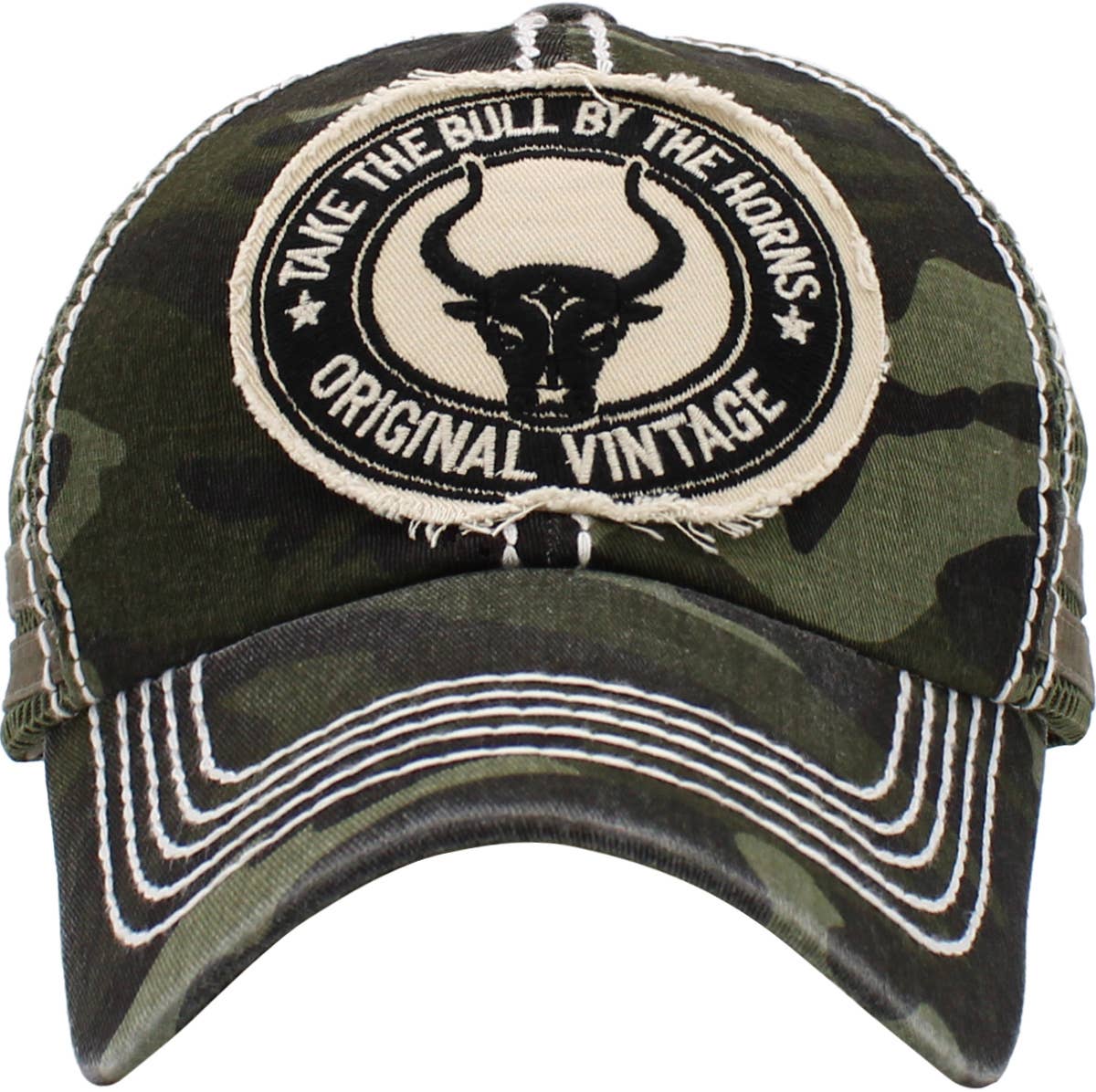 Bull Vintage Meshback Ball Cap