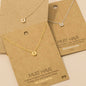 Gold Dipped Mini Horseshoe Pendant Necklace